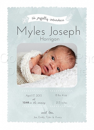 Boy Birth Announcements